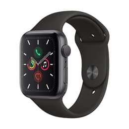 Apple Watch (Series 5) GPS 44 mm - Aluminium Gris sidéral - Bracelet sport Noir