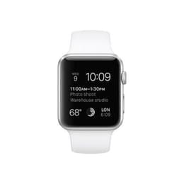 Apple Watch (Series 3) GPS 38 mm - Aluminium Argent - Sport Blanc