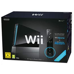 Console - Nintendo Wii + 1 Manette + Jeux Wii Sports Resort + Wii Sports - Noir
