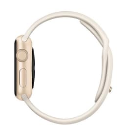 Apple Watch (Series 1) GPS 42 mm - Aluminium Or - Sport Blanc