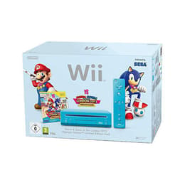 Console Nintendo Wii Bleu  + Jeu Sonic & Mario aux Jeux Olympiques de Londres (2012)