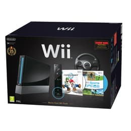 Console Nintendo Wii + Jeux Mario KART + Wii Sports - Noir