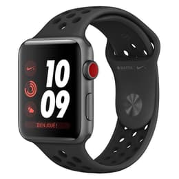 Apple Watch (Series 3) 42 mm - Aluminium Gris sidéral - Bracelet Sport Nike Noir