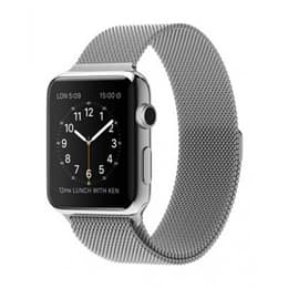 Apple Watch (Series 1) GPS 42 mm - Acier inoxydable Argent - Milanais Argent