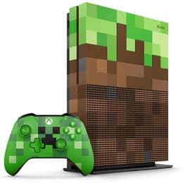 Xbox One S 1000Go - Vert - Edition limitée Minecraft