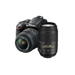 Reflex - Nikon D5100 - Noir + Objectif Nikon AF-S DX 18-55mm f/3.5-5.6G VR + 55-300mm f/4-5.6 VR