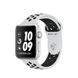 Apple Watch (Series 3) GPS 42 mm - Aluminium Argent - Bracelet sport Nike Argent