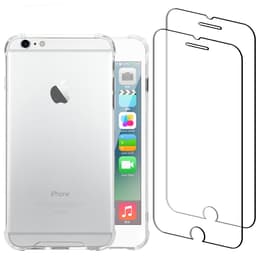 Coque iPhone 6 Plus/6S Plus et 2 écrans de protection - Plastique recyclé - Transparent