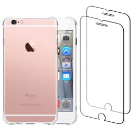 Coque iPhone 6/6S et 2 écrans de protection - Plastique recyclé - Transparent
