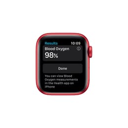 Apple Watch (Series 6) Septembre 2020 44 mm - Aluminium Rouge - Bracelet Sport Rouge