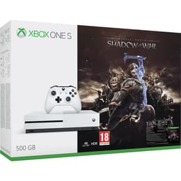 Xbox One S 500Go - Blanc + Middle-earth: Shadow of War