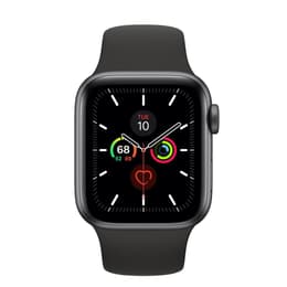 Apple Watch (Series 5) GPS 44 mm - Titane Noir sidéral - Bracelet sport Noir