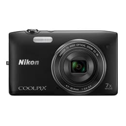 Compact - Nikon Coolpix S3500 Noir Nikkor NIKKOR 7X WIDE OPTICAL ZOOM ED VR
