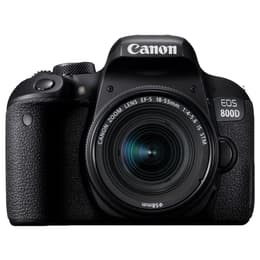 Reflex - Canon EOS 800D Noir + Objectif Canon EF-S 18-135MM F4-5.6 IS STM