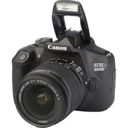 Reflex Canon EOS 2000D - Noir + Objectif Canon Zoom Lens EF-S 18-55mm f/3.5-5.6 IS II