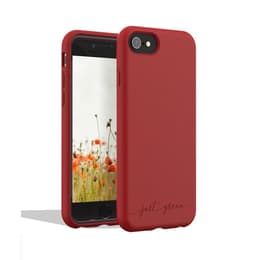 Coque iPhone SE (2022/2020)/8/7/6/6S - Matière naturelle - rouge