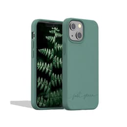 Coque iPhone 13 mini - Matière naturelle - vert