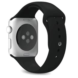 Apple Watch (Series SE) GPS 44 mm - Aluminium Argent - Bracelet sport Noir