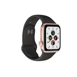 Apple Watch (Series SE) GPS 44 mm - Aluminium Or - Bracelet sport Noir
