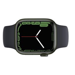 Apple Watch Series 7 (2021) GPS 41 mm - Aluminium Vert - Bracelet sport Noir