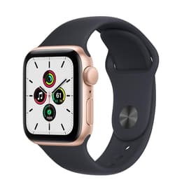 Apple Watch (Series SE) GPS 40 mm - Aluminium Or - Bracelet sport Noir