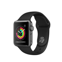 Apple Watch (Series 3) GPS 42 mm - Aluminium Gris - Bracelet sport Noir
