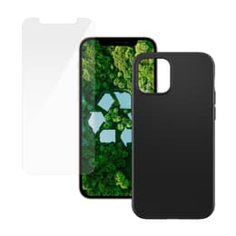 Coque iPhone 12/12 Pro et écran de protection - Plastique - Noir