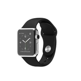 Apple Watch (Series 3) GPS + Cellular 42 mm - Aluminium Argent - Bracelet sport Noir