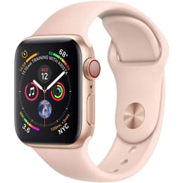Apple Watch (Series 4) 2018 GPS 44 mm - Aluminium Or - Boucle sport Rose