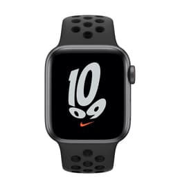 Apple Watch (Series SE) GPS 44 mm - Aluminium Gris sidéral - Bracelet sport Nike Noir