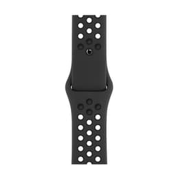 Apple Watch (Series 5) GPS + Cellular 44 mm - Aluminium Gris sidéral - Bracelet sport Nike Noir