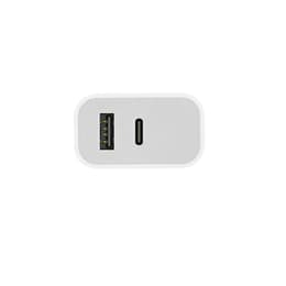 Chargeur maison double USB A+C PD 32W (12+20W) Ultra-rapide Blanc Bigben
