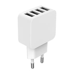 Chargeur secteur IC Smart 4USB A 5.4A rapide et intelligent Blanc Bigben