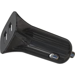 Chargeur voiture double USB A+A 4.8A (2.4+2.4A) rapide et intelligent Noir Bigben