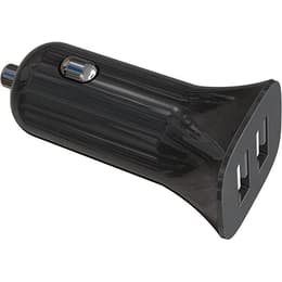 Chargeur voiture double USB A+A 4.8A (2.4+2.4A) rapide et intelligent Noir Bigben