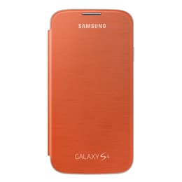 Coque Galaxy S4 - Cuir - Orange