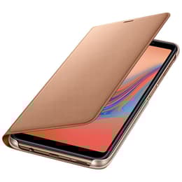 Coque Galaxy A7 (2018) et écran de protection - Cuir - Marron