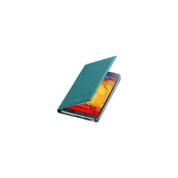 Coque Galaxy Note 3 et écran de protection - Cuir - Bleu