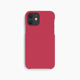 Coque iPhone 12 Mini - Matière naturelle - Rouge