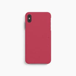 Coque iPhone XS Max - Matière naturelle - Rouge