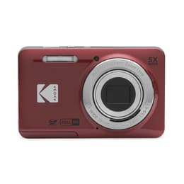 Compact - Kodak PixPro - FZ55 Rouge + Objectif Kodak Zoom Optique 5X 28-140mm f//2.3