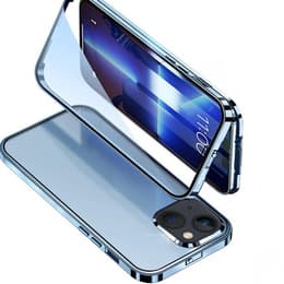 Coque iPhone 13 et écran de protection - Plastique - Bleu