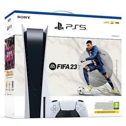 PlayStation 5 825Go - Blanc/Noir + FIFA 23