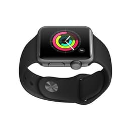 Apple Watch (Series 3) GPS 38 mm - Aluminium Noir - Bracelet sport Noir