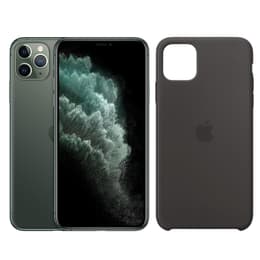 Pack iPhone 11 Pro Max + Coque Apple (Noir) - 64 Go - Vert Nuit - Débloqué