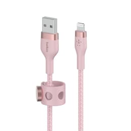 Câble Belkin Boost Charge Pro Flex Câble silicone tressé USB-A vers Lightning 2M
