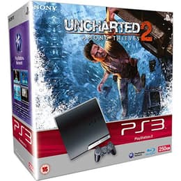 Console SONY PlayStation 3 Slim 250 Go + Uncharted 2 - Noir