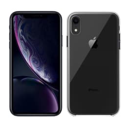 Pack iPhone XR + Coque Apple (Transparent) - 128 Go - Noir - Débloqué