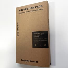 Coque Back Market iPhone 11 et écran de protection - Plastique recyclé - Noir & Blanc