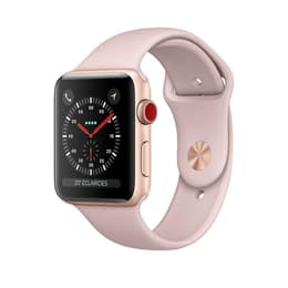 Apple Watch (Series 3) GPS 38 mm - Aluminium Or rose - Bracelet sport Rose